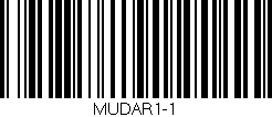 Código de barras (EAN, GTIN, SKU, ISBN): 'MUDAR1-1'