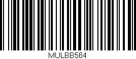 Código de barras (EAN, GTIN, SKU, ISBN): 'MULBB564'