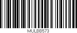 Código de barras (EAN, GTIN, SKU, ISBN): 'MULBB573'