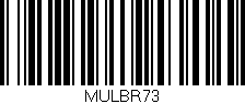 Código de barras (EAN, GTIN, SKU, ISBN): 'MULBR73'
