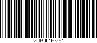 Código de barras (EAN, GTIN, SKU, ISBN): 'MUR001HMS1'