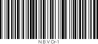 Código de barras (EAN, GTIN, SKU, ISBN): 'N.B.V.Cr-1'
