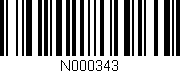 Código de barras (EAN, GTIN, SKU, ISBN): 'N000343'