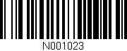 Código de barras (EAN, GTIN, SKU, ISBN): 'N001023'