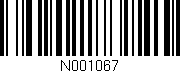 Código de barras (EAN, GTIN, SKU, ISBN): 'N001067'