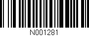 Código de barras (EAN, GTIN, SKU, ISBN): 'N001281'