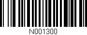 Código de barras (EAN, GTIN, SKU, ISBN): 'N001300'