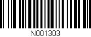 Código de barras (EAN, GTIN, SKU, ISBN): 'N001303'
