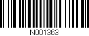 Código de barras (EAN, GTIN, SKU, ISBN): 'N001363'