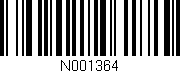 Código de barras (EAN, GTIN, SKU, ISBN): 'N001364'