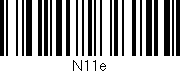 Código de barras (EAN, GTIN, SKU, ISBN): 'N11e'