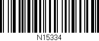 Código de barras (EAN, GTIN, SKU, ISBN): 'N15334'