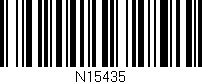 Código de barras (EAN, GTIN, SKU, ISBN): 'N15435'