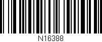 Código de barras (EAN, GTIN, SKU, ISBN): 'N16388'