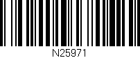 Código de barras (EAN, GTIN, SKU, ISBN): 'N25971'