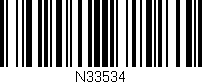 Código de barras (EAN, GTIN, SKU, ISBN): 'N33534'