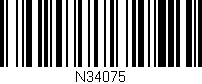 Código de barras (EAN, GTIN, SKU, ISBN): 'N34075'
