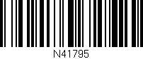 Código de barras (EAN, GTIN, SKU, ISBN): 'N41795'