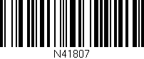 Código de barras (EAN, GTIN, SKU, ISBN): 'N41807'