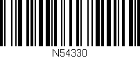 Código de barras (EAN, GTIN, SKU, ISBN): 'N54330'