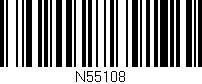 Código de barras (EAN, GTIN, SKU, ISBN): 'N55108'