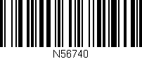 Código de barras (EAN, GTIN, SKU, ISBN): 'N56740'