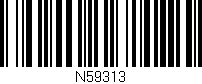 Código de barras (EAN, GTIN, SKU, ISBN): 'N59313'