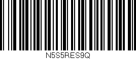 Código de barras (EAN, GTIN, SKU, ISBN): 'N5S5RES9Q'