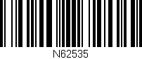 Código de barras (EAN, GTIN, SKU, ISBN): 'N62535'