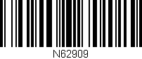 Código de barras (EAN, GTIN, SKU, ISBN): 'N62909'