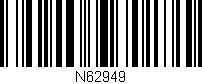 Código de barras (EAN, GTIN, SKU, ISBN): 'N62949'