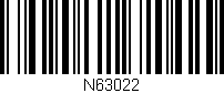 Código de barras (EAN, GTIN, SKU, ISBN): 'N63022'