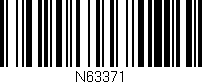 Código de barras (EAN, GTIN, SKU, ISBN): 'N63371'