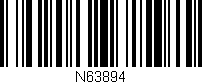 Código de barras (EAN, GTIN, SKU, ISBN): 'N63894'