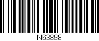 Código de barras (EAN, GTIN, SKU, ISBN): 'N63898'