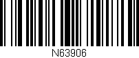 Código de barras (EAN, GTIN, SKU, ISBN): 'N63906'