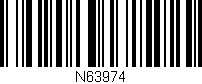 Código de barras (EAN, GTIN, SKU, ISBN): 'N63974'