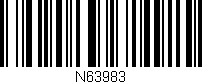 Código de barras (EAN, GTIN, SKU, ISBN): 'N63983'