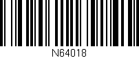 Código de barras (EAN, GTIN, SKU, ISBN): 'N64018'