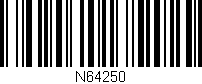 Código de barras (EAN, GTIN, SKU, ISBN): 'N64250'