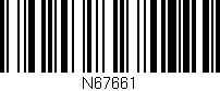 Código de barras (EAN, GTIN, SKU, ISBN): 'N67661'