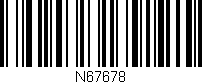 Código de barras (EAN, GTIN, SKU, ISBN): 'N67678'