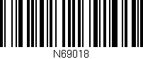 Código de barras (EAN, GTIN, SKU, ISBN): 'N69018'