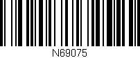 Código de barras (EAN, GTIN, SKU, ISBN): 'N69075'