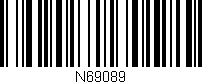Código de barras (EAN, GTIN, SKU, ISBN): 'N69089'