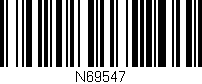 Código de barras (EAN, GTIN, SKU, ISBN): 'N69547'