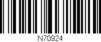 Código de barras (EAN, GTIN, SKU, ISBN): 'N70924'