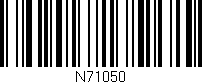 Código de barras (EAN, GTIN, SKU, ISBN): 'N71050'
