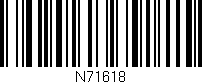 Código de barras (EAN, GTIN, SKU, ISBN): 'N71618'