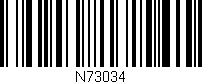 Código de barras (EAN, GTIN, SKU, ISBN): 'N73034'